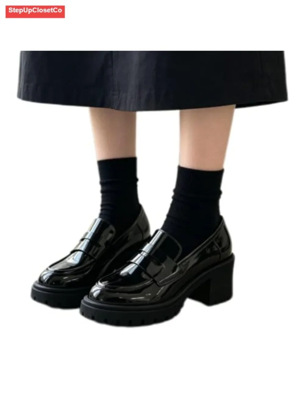 Women's Patent Leather Tassel Loafers Slip-On Dress Shoes